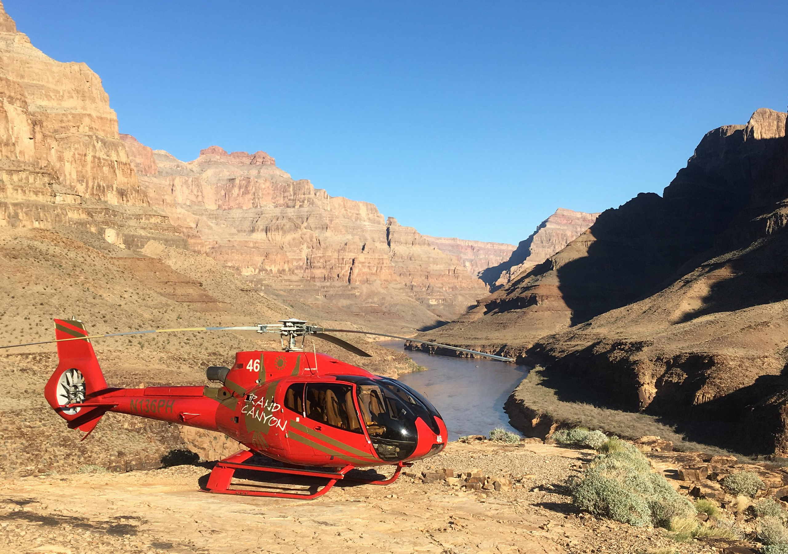 Helikoptertur: Las Vegas-Grand Canyon med picnic på bunden